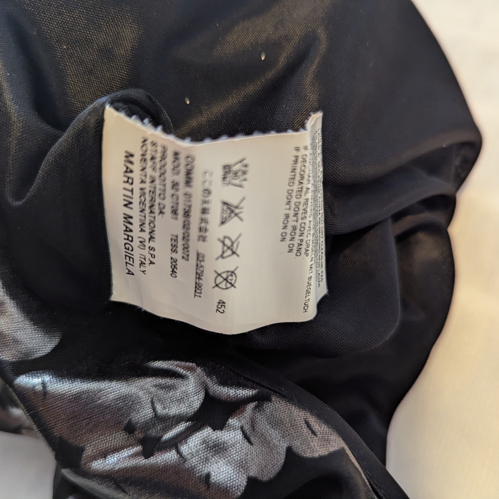 Martin Margiela Black Satin Garment